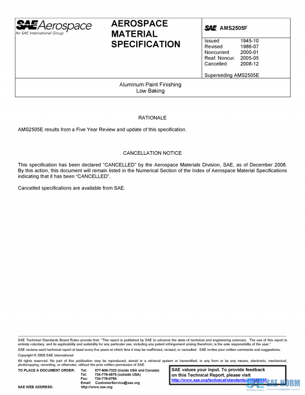 SAE AMS 2505 Series PDF