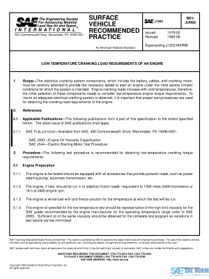SAE J 1253 Series PDF