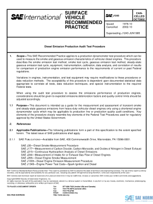 SAE J 1243 Series PDF