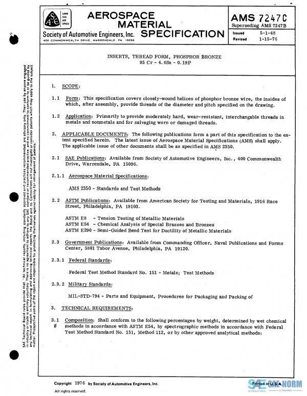 SAE AMS 7247 Series PDF