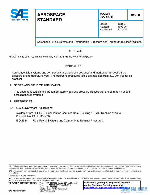 SAE MA 2001 Series PDF