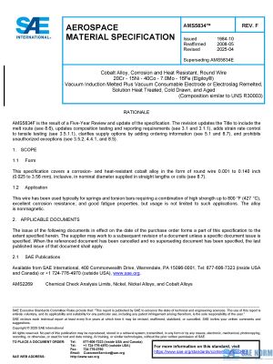 SAE AMS 5834 Series PDF