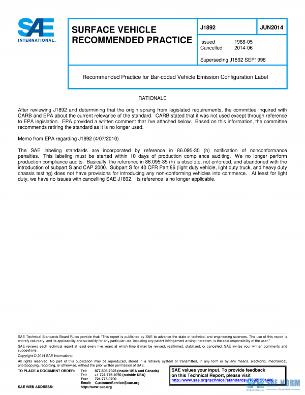 SAE J 1892 Series PDF