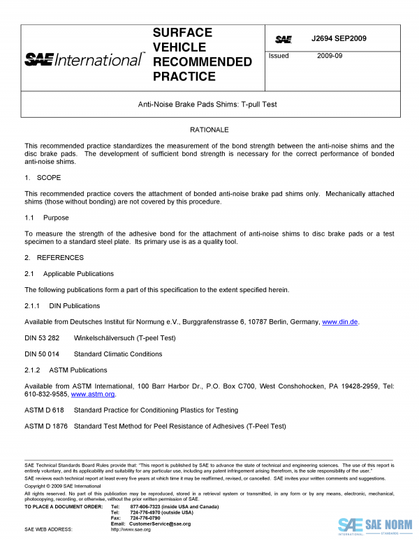 SAE J 2694 Series PDF