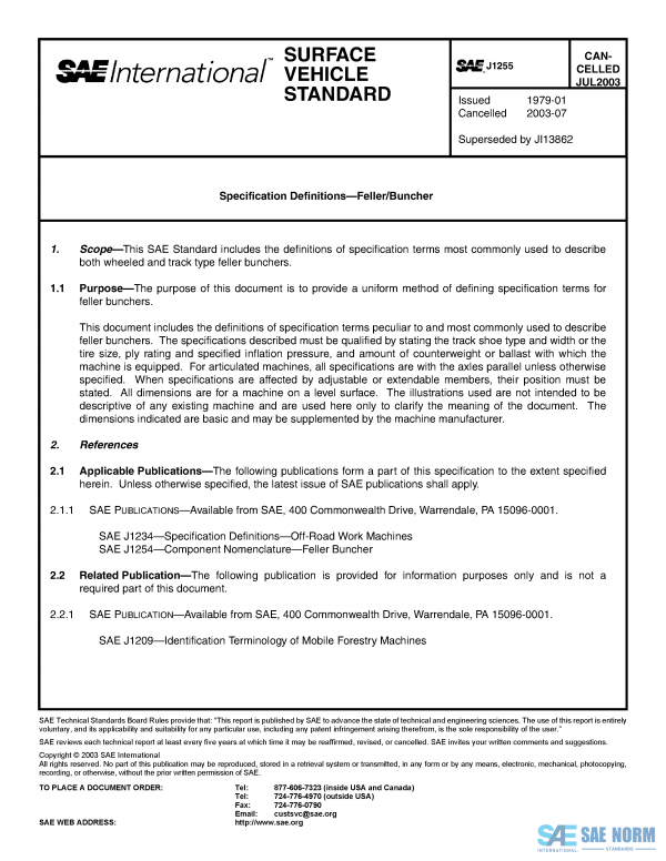 SAE J 1255 Series PDF