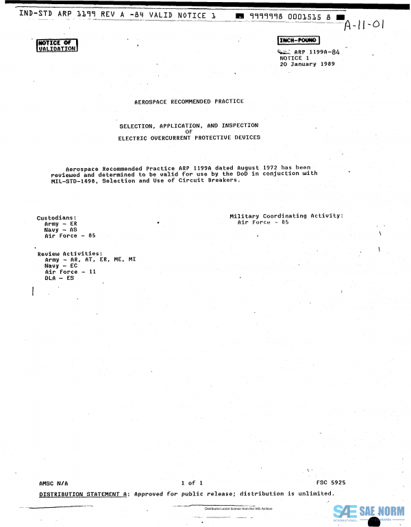 SAE ARP 1199 Series PDF