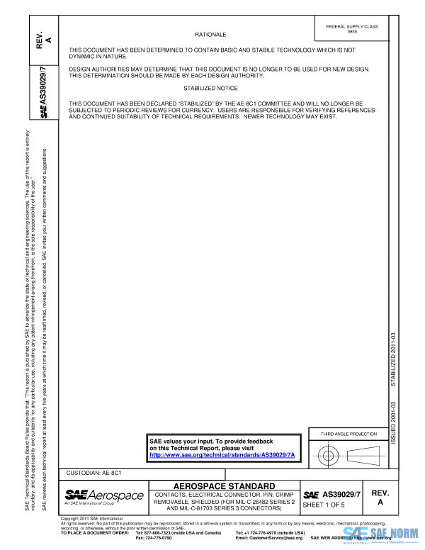 SAE AS 39029/7 Series PDF