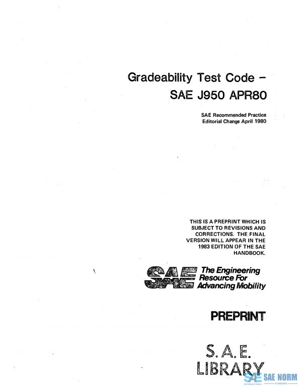 SAE J 950 Series PDF