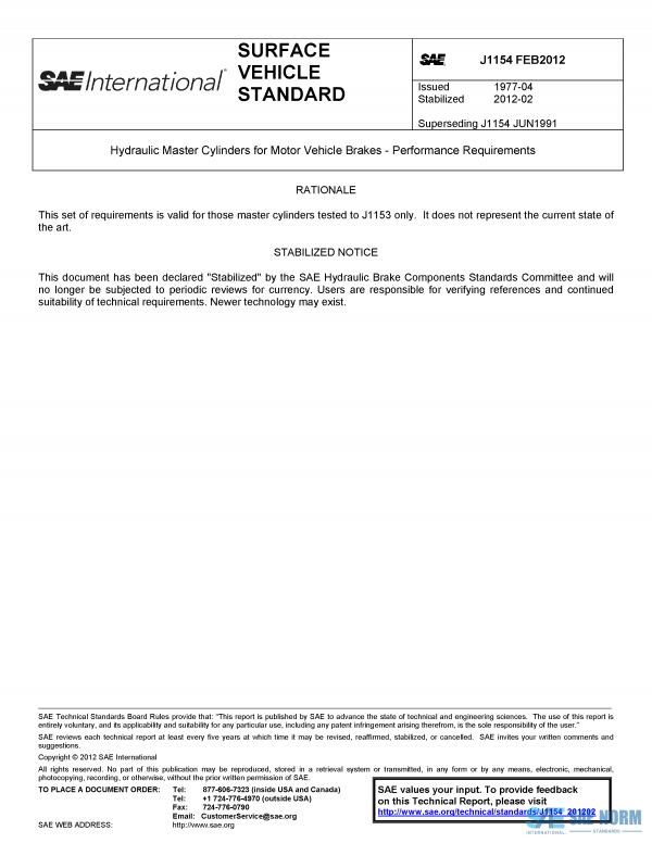 SAE J 1154 Series PDF