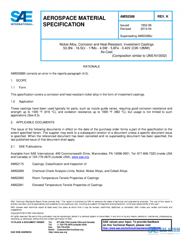 SAE AMS 5388 Series PDF