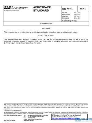 SAE AS 402 Series PDF