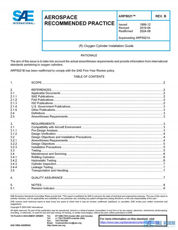 SAE ARP 5021 Series PDF