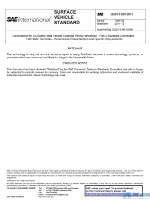 SAE J 2223/3 Series PDF