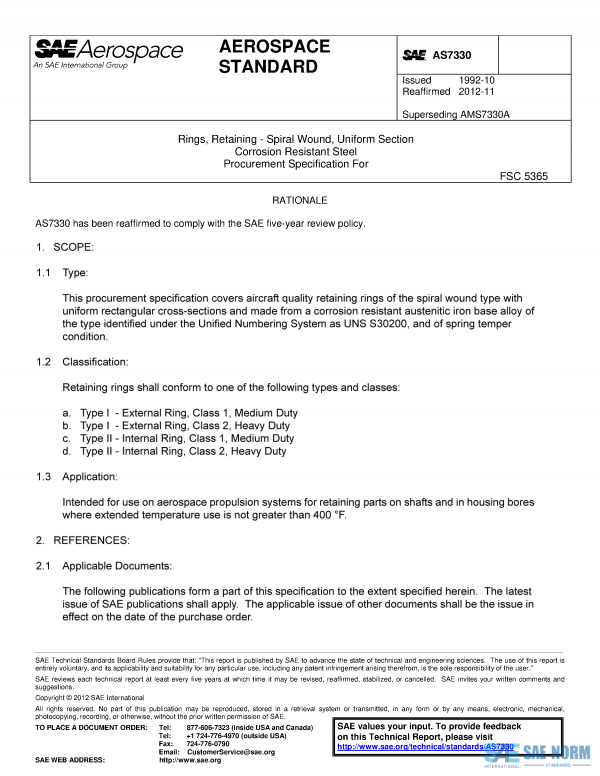 SAE AS 7330 Series PDF