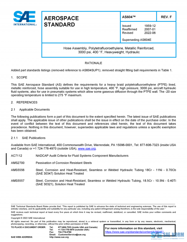 SAE AS 604 Series PDF