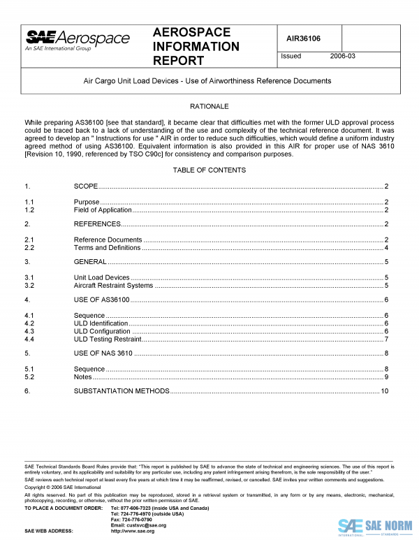 SAE AIR 36106 Series PDF