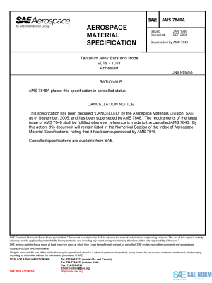 SAE AMS 7846 Series PDF