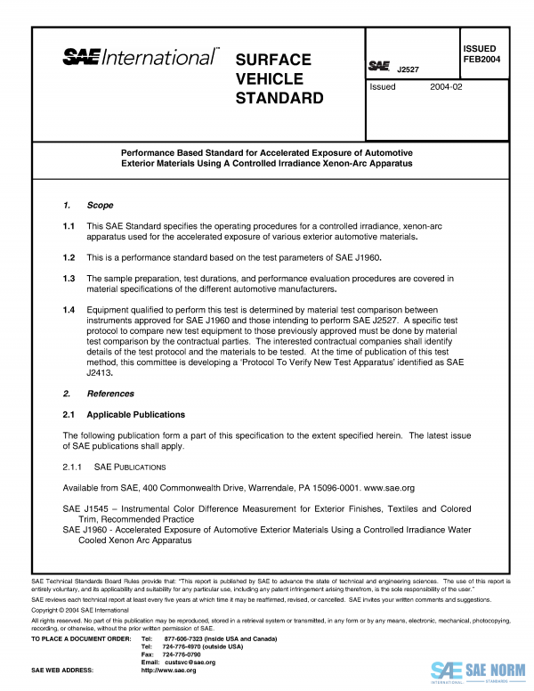 SAE J 2527 Series PDF