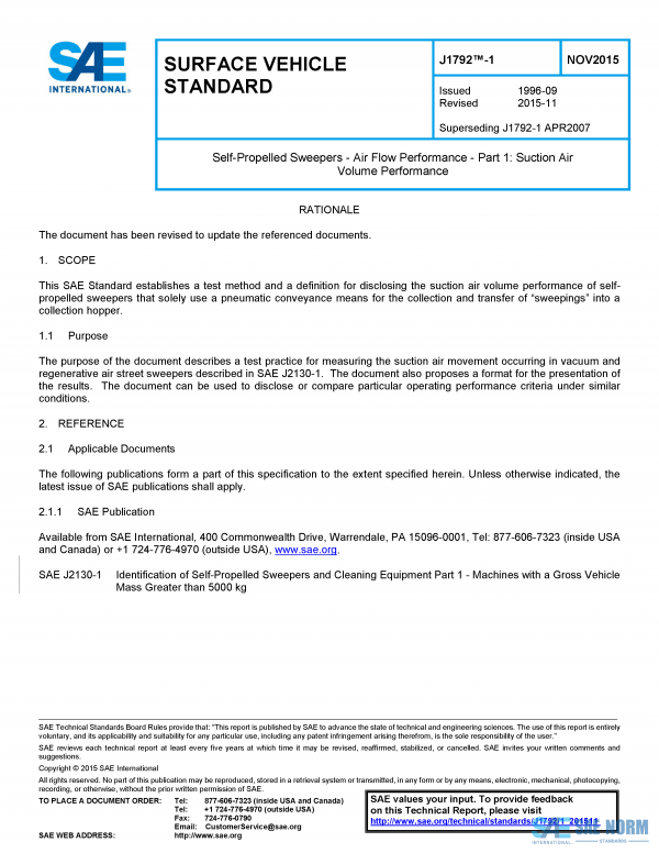 SAE J 1792/1 Series PDF