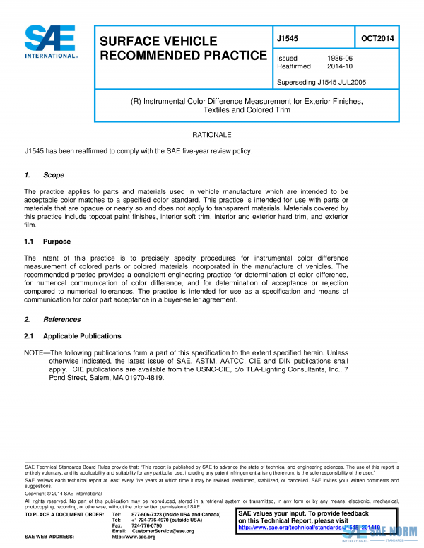 SAE J 1545 Series PDF