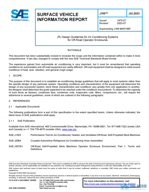 SAE J 169 Series PDF