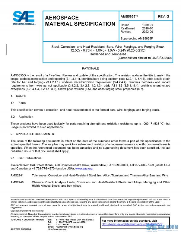 SAE AMS 5655 Series PDF