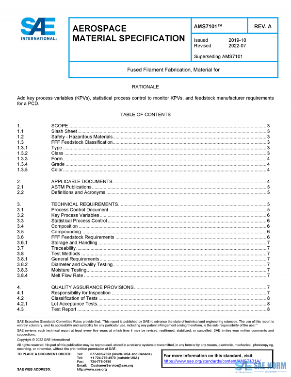 SAE AMS 7101 Series PDF