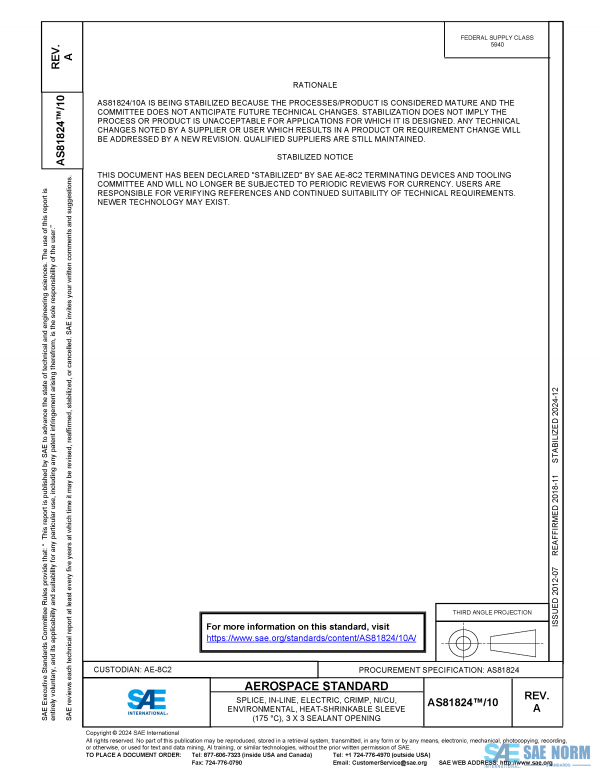 SAE AS 81824/10 Series PDF