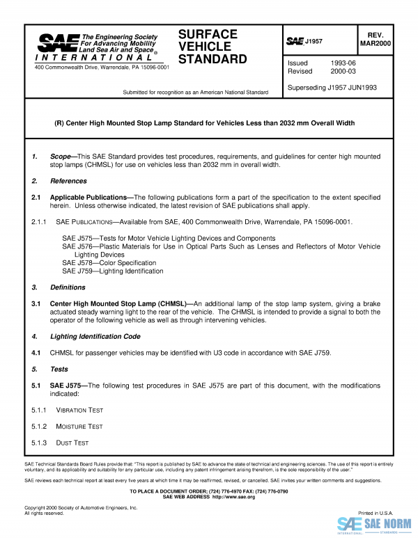 SAE J 1957 Series PDF
