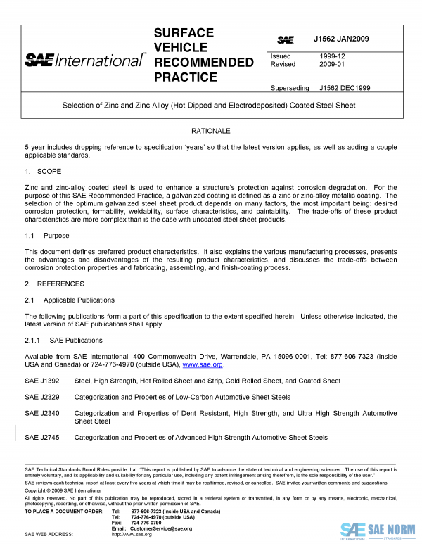 SAE J 1562 Series PDF