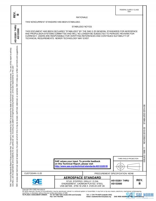 SAE AS 153201 Series PDF