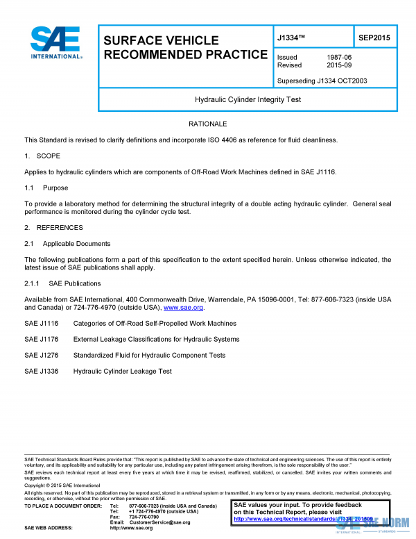 SAE J 1334 Series PDF