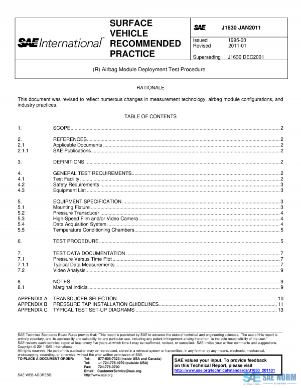 SAE J 1630 Series PDF