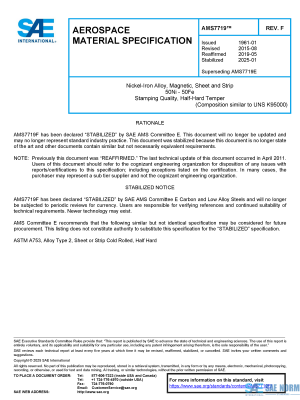 SAE AMS 7719 Series PDF