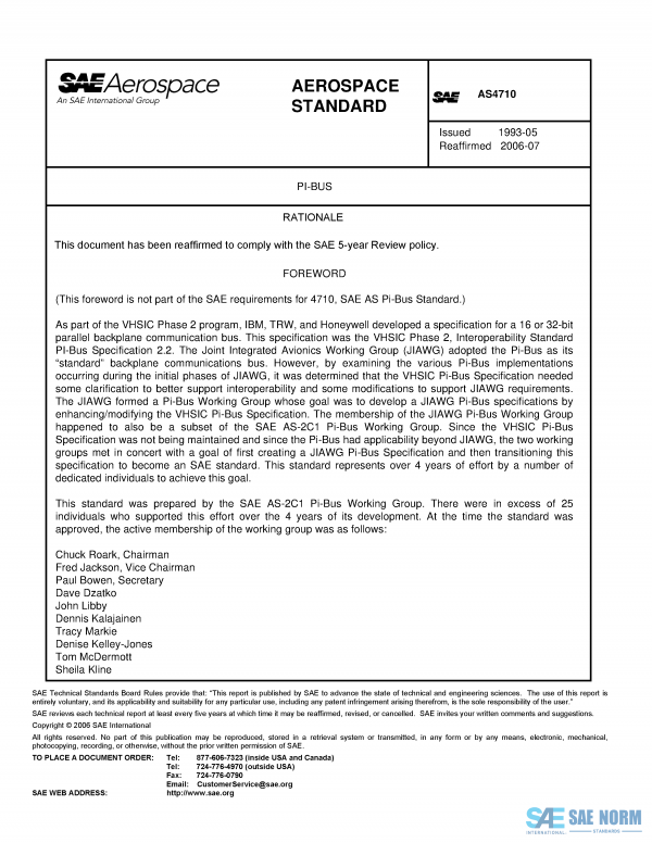 SAE AS 4710 Series PDF