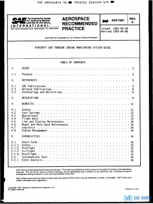 SAE ARP 1587 Series PDF