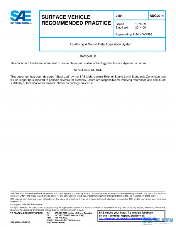 SAE J 184 Series PDF