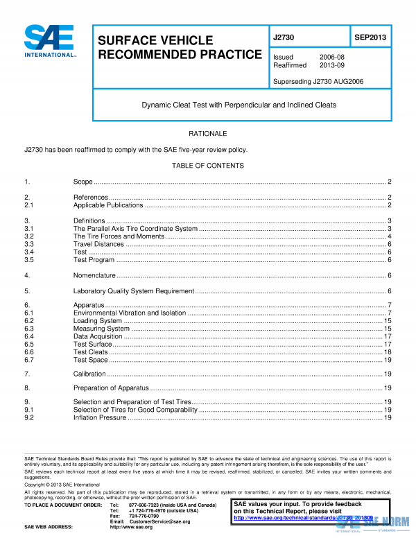 SAE J 2730 Series PDF