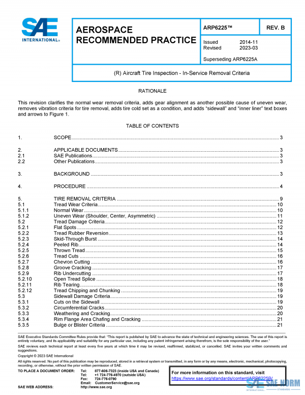 SAE ARP 6225 Series PDF