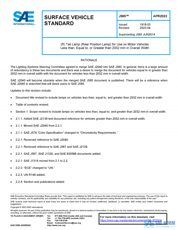 SAE J 585 Series PDF