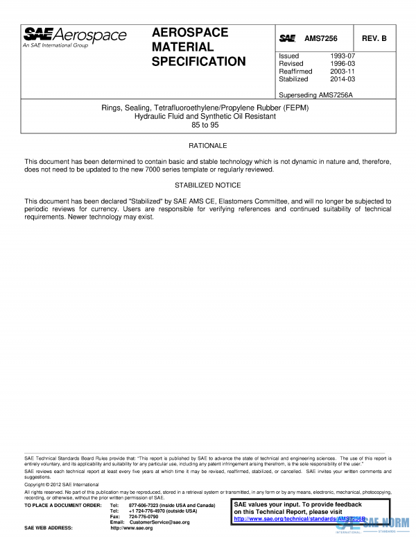 SAE AMS 7256 Series PDF