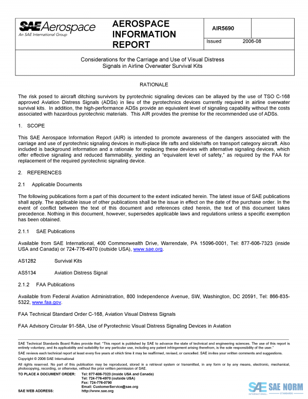 SAE AIR 5690 Series PDF