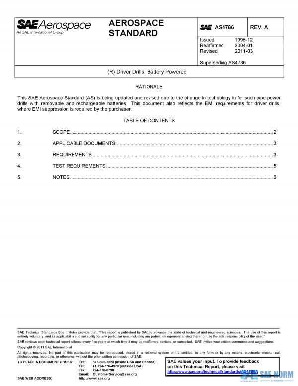 SAE AS 4786 Series PDF