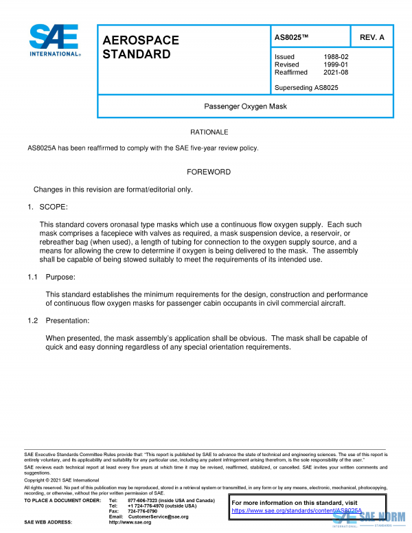 SAE AS 8025 Series PDF