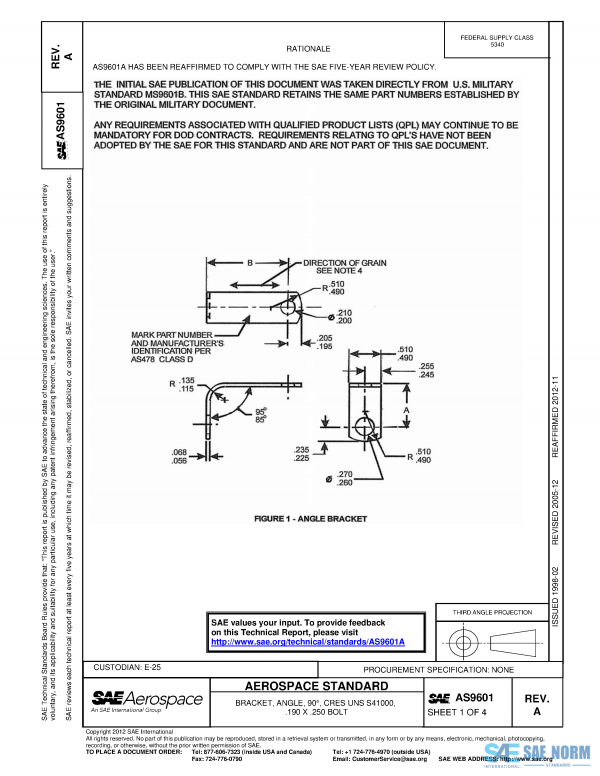 SAE AS 9601 Series PDF
