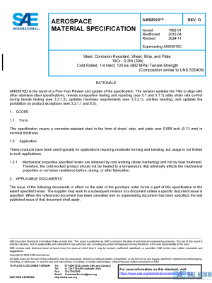 SAE AMS 5910 Series PDF
