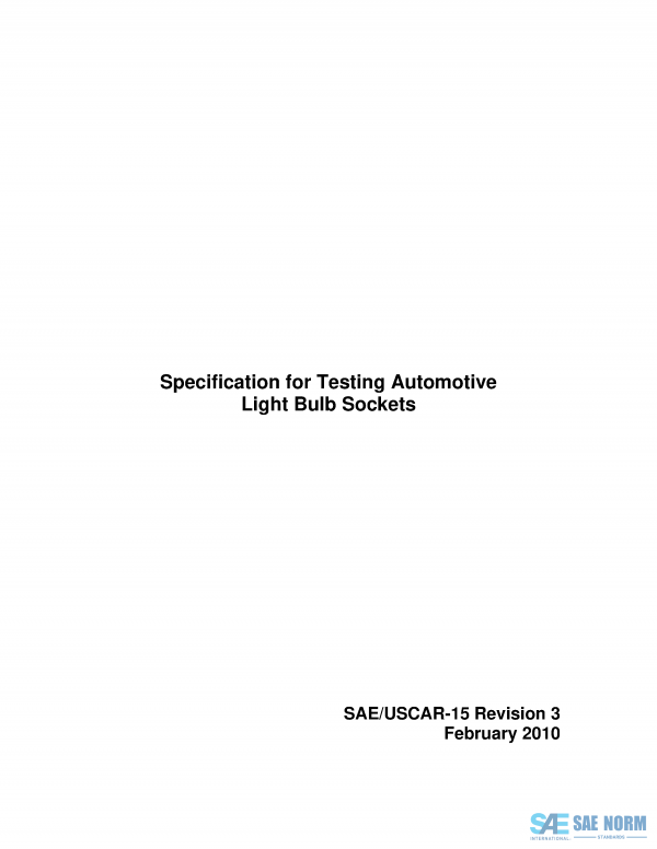 SAE USCAR 15 Series PDF