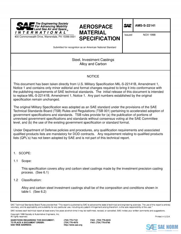 SAE AMSS 22141 Series PDF