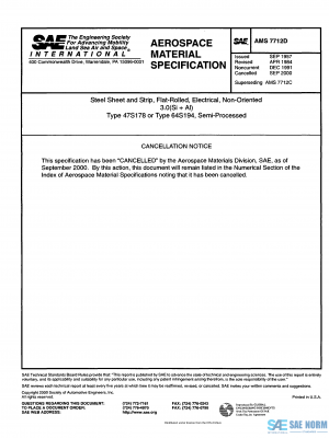 SAE AMS 7712 Series PDF