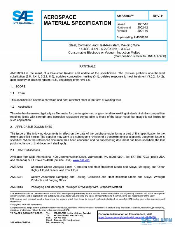 SAE AMS 5803 Series PDF